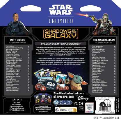 Asmodee Star Wars: Unlimited TCG Shadows of The Galaxy Starter Set